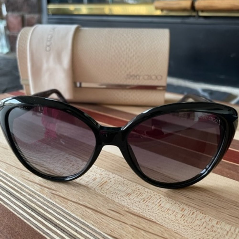Authentic Jimmy Choo sunglasses in excellent condition.